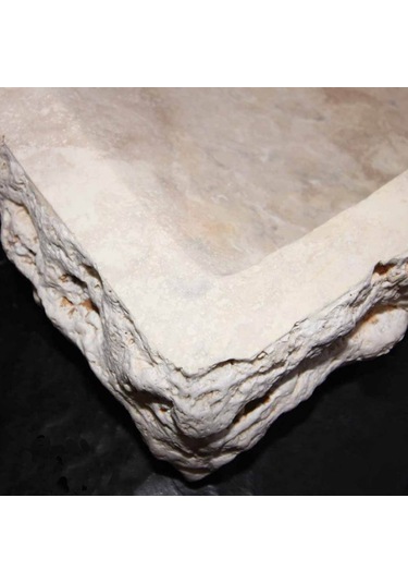 Light Traverten Dışı Patlatma Dikdörtgen Dizayn Lavabo