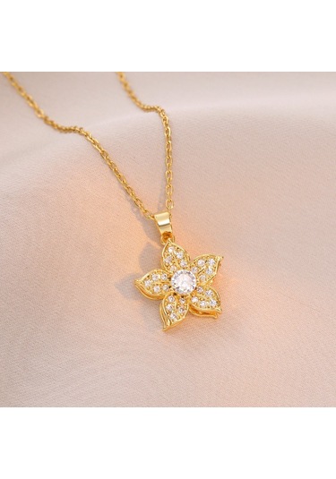 Bayan Kolye: Moda Estetiği Titanyum Çelik Kolye No.319 Çok REnkli