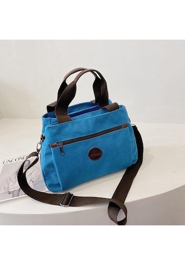 Ganzhoushop Tuval Red Omuz Kapasiteli Kadınlar Kadınlar İçin İçin Günlük Çapraz Çantaları Çantalar Çanta Büyük Yq Kırmızı