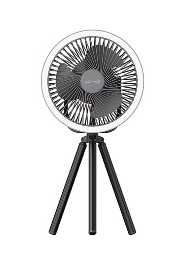 Lenyes Lhf11 Led Işıklı 4 Kademeli Çok Fonksiyonlu Soğutucu Fan Beyaz