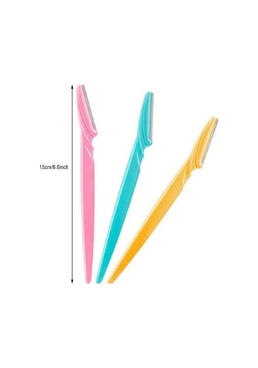 Profesyonel Kaş Usturası Kaş Jileti Kaş Şekillendirici 3'Lü Set