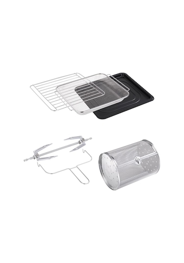 Kiwi KAF-5556 16 L Zamanlayıcılı 360 Derece Dönüş Sistemli Yağsız Fritöz