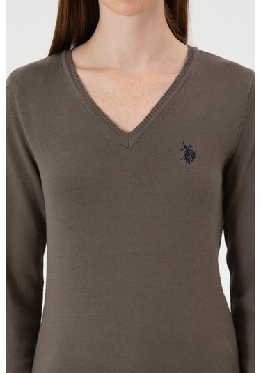 U.s. Polo Assn. Kadın Vizon Kazak /triko 50313590-vr052 Vizon