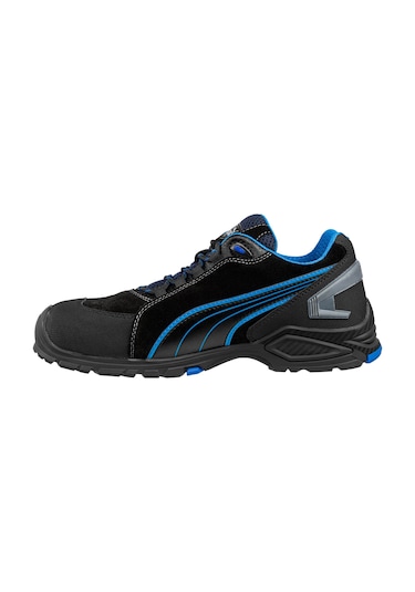 Puma Safety Rio Low Alüminyum Burunlu İş Ayakkabısı S3 Src Siyah - Mavi