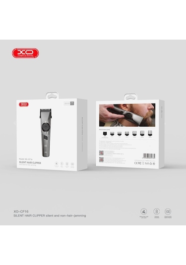 Xo-cf16 Suya Dayanıklı 3 Kademeli Titanyum Kaplama Seramik Bıçaklı 6 Başlıklı Şarjlı Profesyonel Saç Sakal Tıraş Makinası