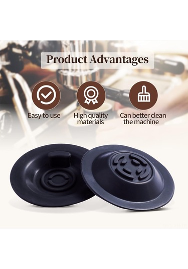 Xiyyadms 54mm Silikon Espresso Makinesi Temizleme Y垫片i, Ters Akımlı, Kahve Kalıntılarını Kaldırır, Breville Ve Diğer Modellerle Uyumlu Koyu Gri