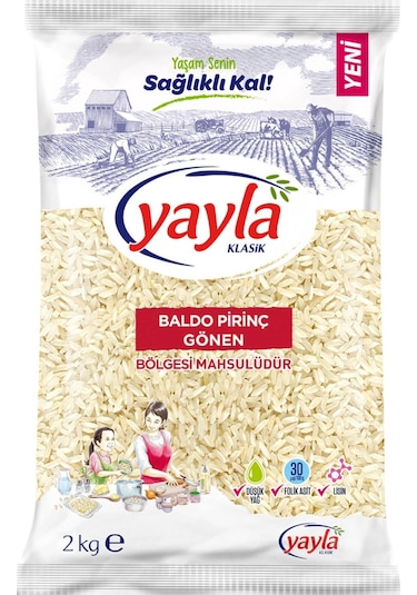 Yayla Gönen Bölgesi Mahsulü Baldo Pirinç 2 KG