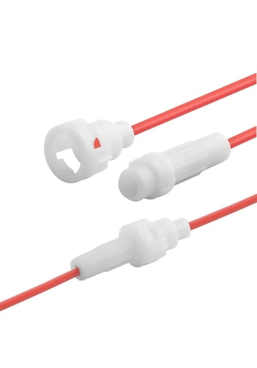 3 Adet Oto Kablolu Sigorta Yuvası + 3adet Cam Sigorta Seti Uyumlu