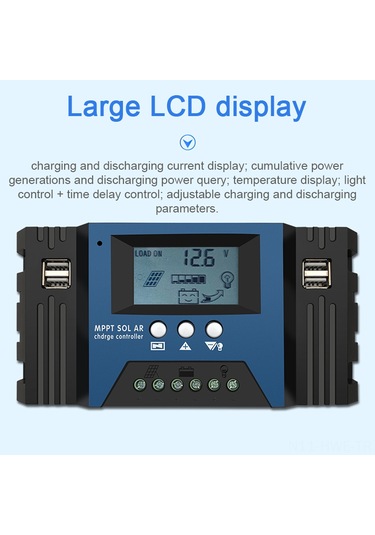 Honmex 12/24v Otomatik Mppt Güneş Enerji Kontrolörü 40a, 4 Usb Çıkışı İle Akıllı Şarj Yönetimi