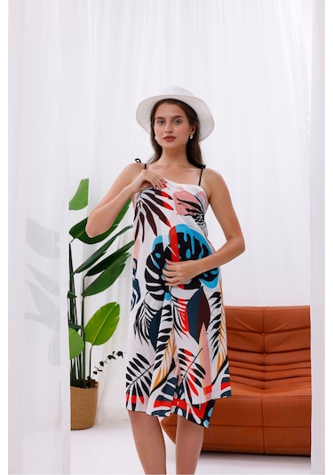 Tarzını Seç Pareo - Tropikal Esinti Model 150x95 Cm Çok Renkli