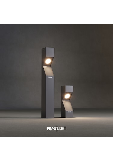 Fonelight Dualluz Bahçe Aydınlatması Antrasit 75 Cm Antrasit
