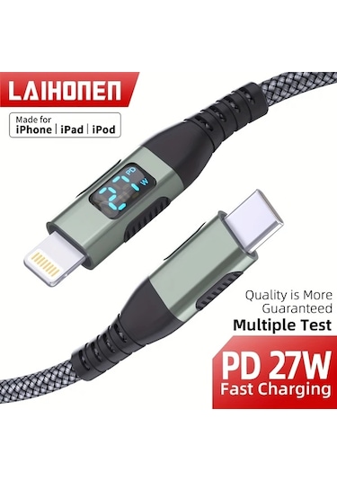 Honeybeeshop 1 Adet 2 Adet 3 Adet 5 Adet 3.3ft 6.6ft 10ft Hızlı Şarj Kablosu Usb C Lightning İphone Uyumlu 13 12 Samsung Android Akıllı Telefonlar Usb Type C İphone Uyumlu 14 13 12 11