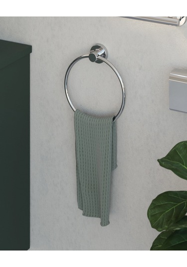 Tecno Havluluk, Yuvarlak, 21 Cm - Krom Krom