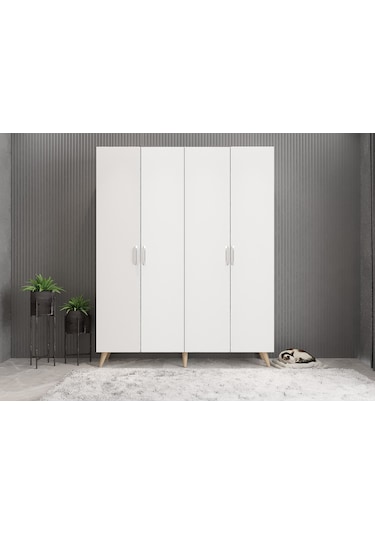 Sedef Portmanto Vestiyer Beyaz -160 cm