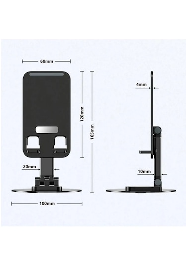 Subzero Fd44 Metal Masa Üstü Tablet Telefon Standı 360 Hareketli