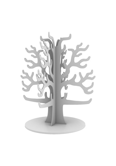 1 Fark - Ahşap Takı Ağacı -Takı Standı - Takı Düzenleyici - Beyaz