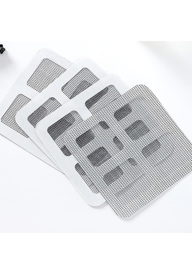 6 Adet Pencere Teli Onarım Bandı - Kapı Ve Pencere Deliklerini Hızlı Ve Kolay Bir Şekilde Kapatmak İçin Kendinden Yapışkanlı Yamalar - 3.94x3.94 İnç