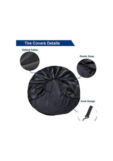 Symbee 2 Adet Suv, Kamyonet Ve Otomobil İçin 27-29in Güneş, Yağmur, Kar Ve Çizilmelere Karşı Koruyucu Lastik Kılıfı