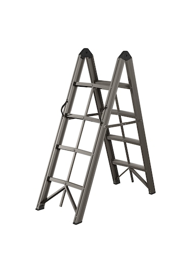 Alüminyum Çift Çıkışlı Portatif Merdiven 4+4