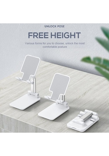 Joyhub Betty Becky Telefon Tutucu Standı Metal Masaüstü Tablet Tutucu Katlanabilir Uzatma Braketi Siyah Havalandırma