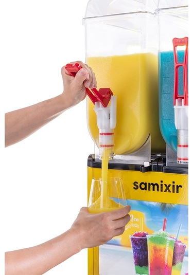 Samixir Twin Allure Çiftli 12+12 Lt Slush Buzlaş Karlamaç Makinesi Slush-24-ya