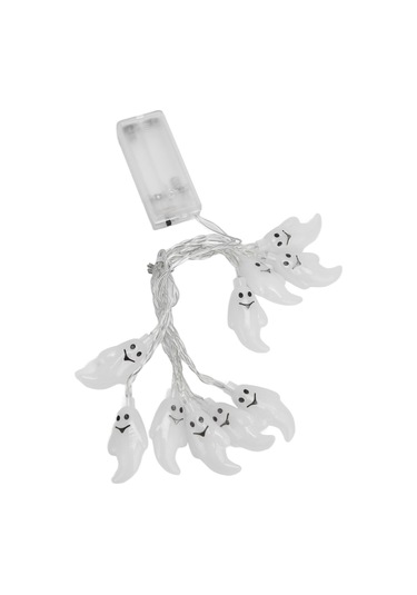 Shineyee Halloween Peri Bacaları Işıklı Zincir - 1.5m 10 Led Beyaz Işık, Plastik, İç/ Dış Mekan Dekorasyonu, 2aa Pil Pil Yok Diğer