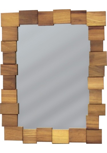 Akis 10 Duvar Aynası Ahşap
