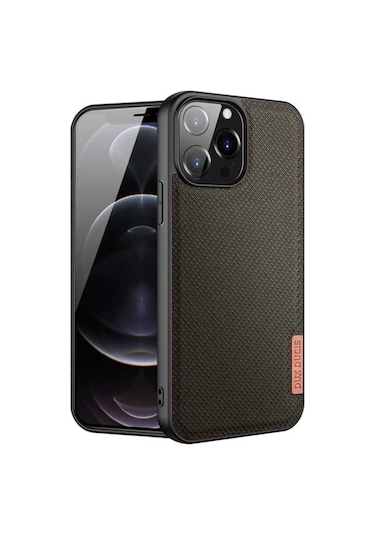 Dux Ducis Fino Serisi Iphone 13 Pro Max Kilif Premium Dokuma Sil 301893717 - Renk / Yesil