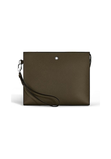 Mb221566 Mont Blanc Sartorial Khaki Clucth-el Çantası Yeşil