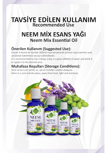 Neem Mix Yağı Neem Mix Essential Oil 20 Ml.