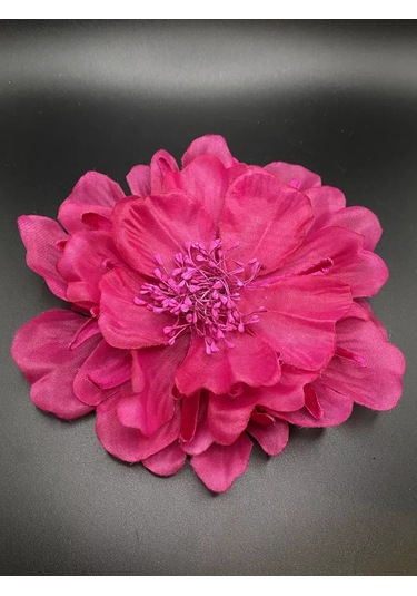 Amely Rid Kumaştan Büyük Çiçek Fiyonk Broş Tokalı 256858406 Pembe