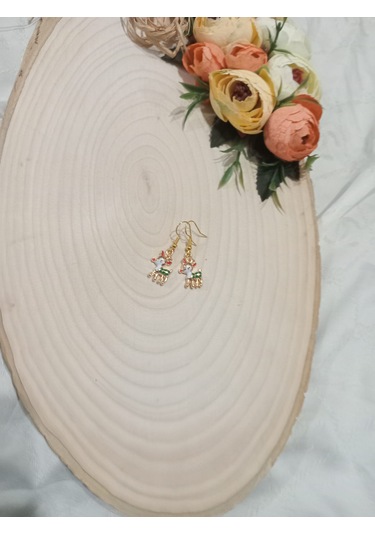 Yılbaşı Özel Küpe Beyaz