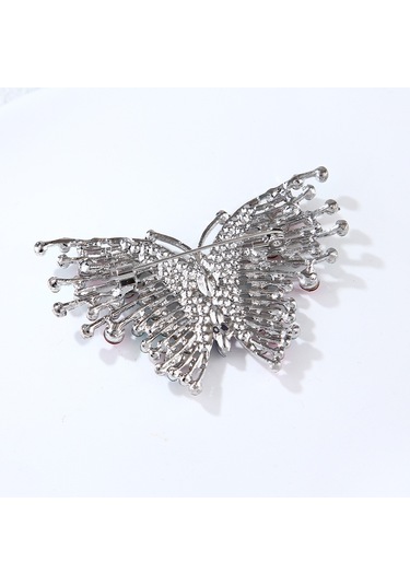 Avusturya Kristal Muhteşem Volant Kelebek Broş Gelin, Balo Çok Renkli