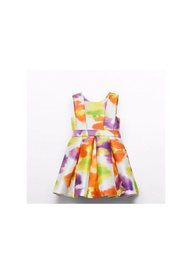 Mayoral Abel&lula 5065 Kız Çocuk Turuncu Elbise Turuncu