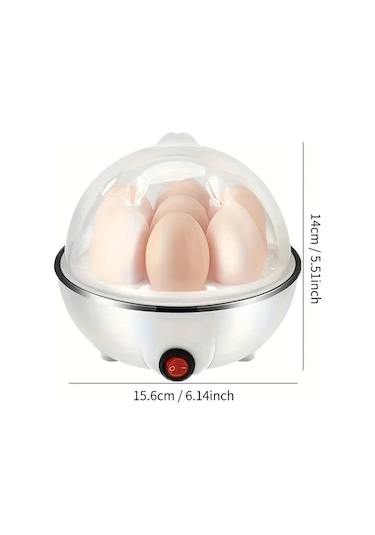 Xuweiwei Beyaz Otomatik Yumurta Pişirici: Kolay Kullanım, Çok Amaçlı, Güvenli Paslanmaz Çelik, 110v-130v Us Fiş