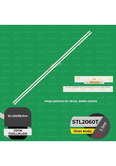 55" Samsung V9q6-550sm0-r0 181122, Bn96-48109a Tv Ledi