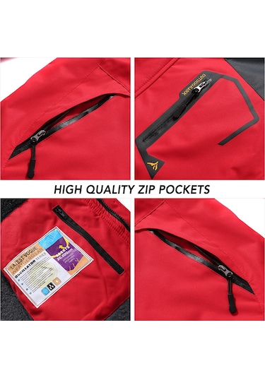 Erkekler Dağ Su Geçirmez Kabuk Ceket Kayak Ceket Rüzgar Geçirmez Ceket Kış Sıcak Ceket Kamp Yürüyüş Kayak İçin