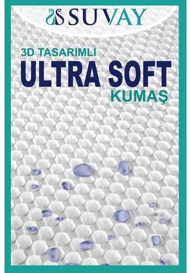 Premium Ultra Soft Sıvı Geçirmez Fitted Full Kenar Alez Tek Çift Kişilik Beyaz Renkli Yatak Koruyucu Beyaz
