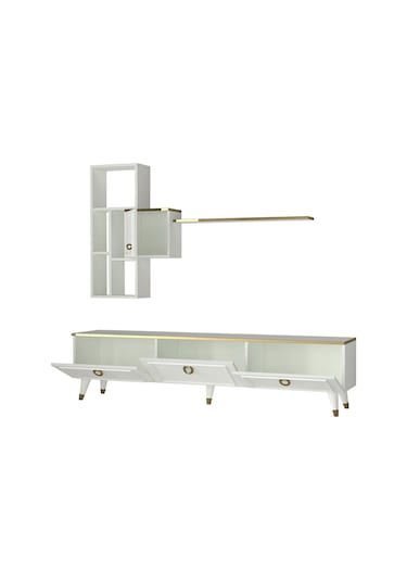 Dekorister Exclusive Kornelya Tv Ünitesi Beyaz