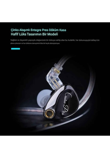 Kz Castor Pro Bass Versiyon 2dd Iem Kulak Içi Kulaklık Mikrofonlu Castor Pro