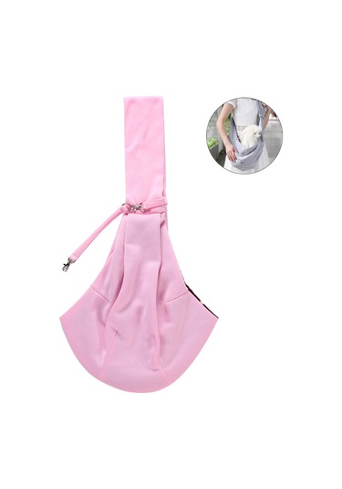 Vkemall Küçük Evcil Hayvanlar İçin Taşınabilir Askılı Çanta - 4 Kg'a Kadar Uygun, Güvenli Ve Konforlu Seyahat Pembe