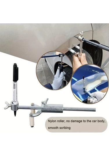 Hightower Y-ty104 Tekerlek Kaş Çizici - Paralel Çizim, Kaporta Düzeltme Ve Lastik Hizalama, Gümüş