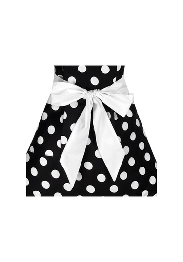 Dinosaurs Ayarlanabilir Önlük Ev Mutfak Yemek Pamuk Önlükleri Bowknot Beyaz Altın