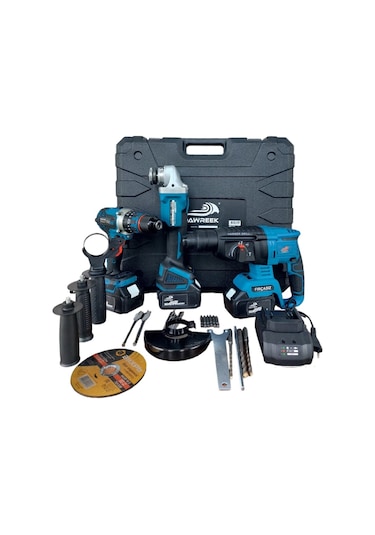 Sarjlı Hilti-Şarjlı Spral-Şarjlı Çelik Mandrenli Matkap 3'lü Set