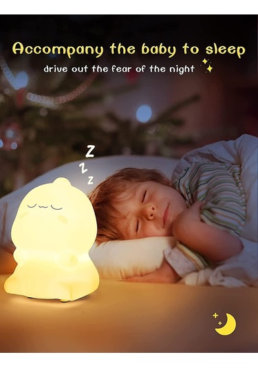 Çocuklar İçin Gece Lambası Uzaktan Kumandalı Fil Gece Lambası 7 Renk Kawaii Lamba Oda Dekoru Usb Şarj Edilebilir Sevimli Lamba Bebek Hediyeleri Diğer