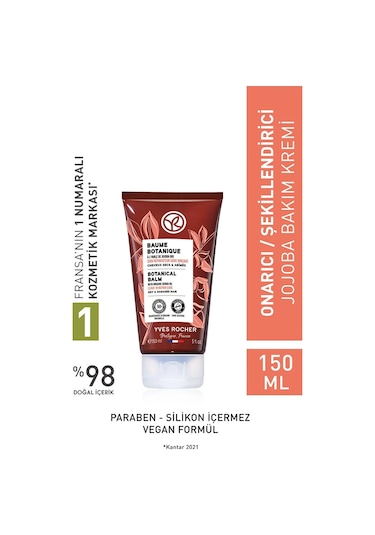 Yves Rocher Baume Botanique Jojoba Onarıcı Şekillendirici Bakım Kremi 150 ML
