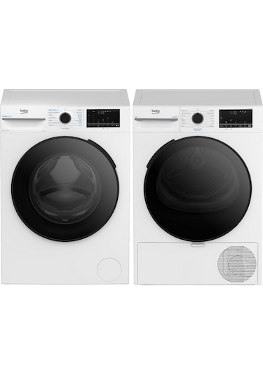 Beko CMX 10120 Çamaşır Ve KMX 1001 Kurutma 10 KG Beyaz Eşya Seti