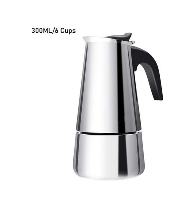 Paslanmaz Çelik Cezve Moka Pot Kahve Makinesi Mocha Espresso Latte Percolator Brewer Latte Kahve Araçları Kahve Tencere
