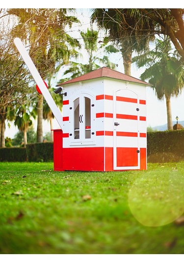 Mandu Bariyerli Ahşap Güvenlik Kulübesi Bekçi Kulübesi