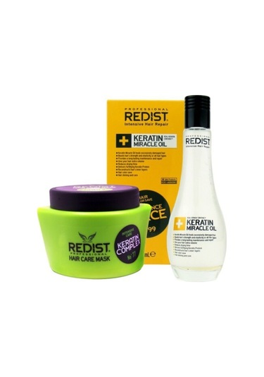 Redist Keratin Miracle Saç Bakım Yağı 100 ML + Redist Keratin Complex Saç Maskesi 500 ML